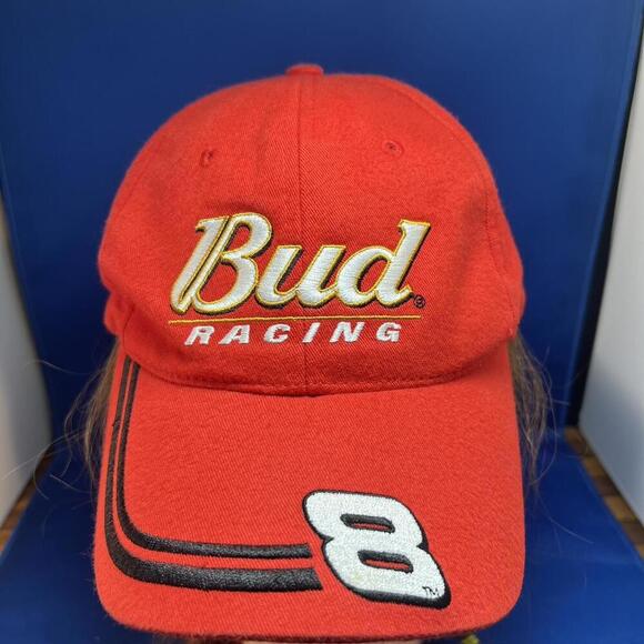 Bud Racing Dale Jr. Cap - Red NASCAR Hat - Picture 2 of 6